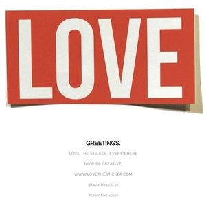 LOVE THE HOODiE Other - 4 RED "LOVE" THE STiCKERS #lovethesticker LOVE THE HOODiE Other - 4 RED "LOVE" THE STiCKERS #lovethesticker